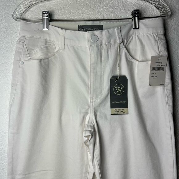 Wit & Wisdom White High Rise Ankle Skimmers Jeans - Picture 12 of 15